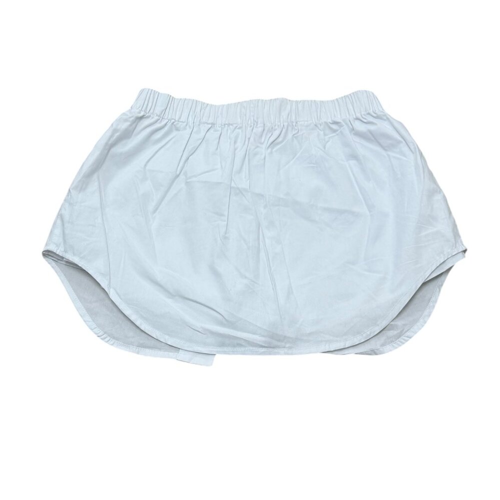 Praying Women’s White Cotton Boxer Shorts Elastic Waist Minimal Lounge Y2K Style - Picture 7 of 7